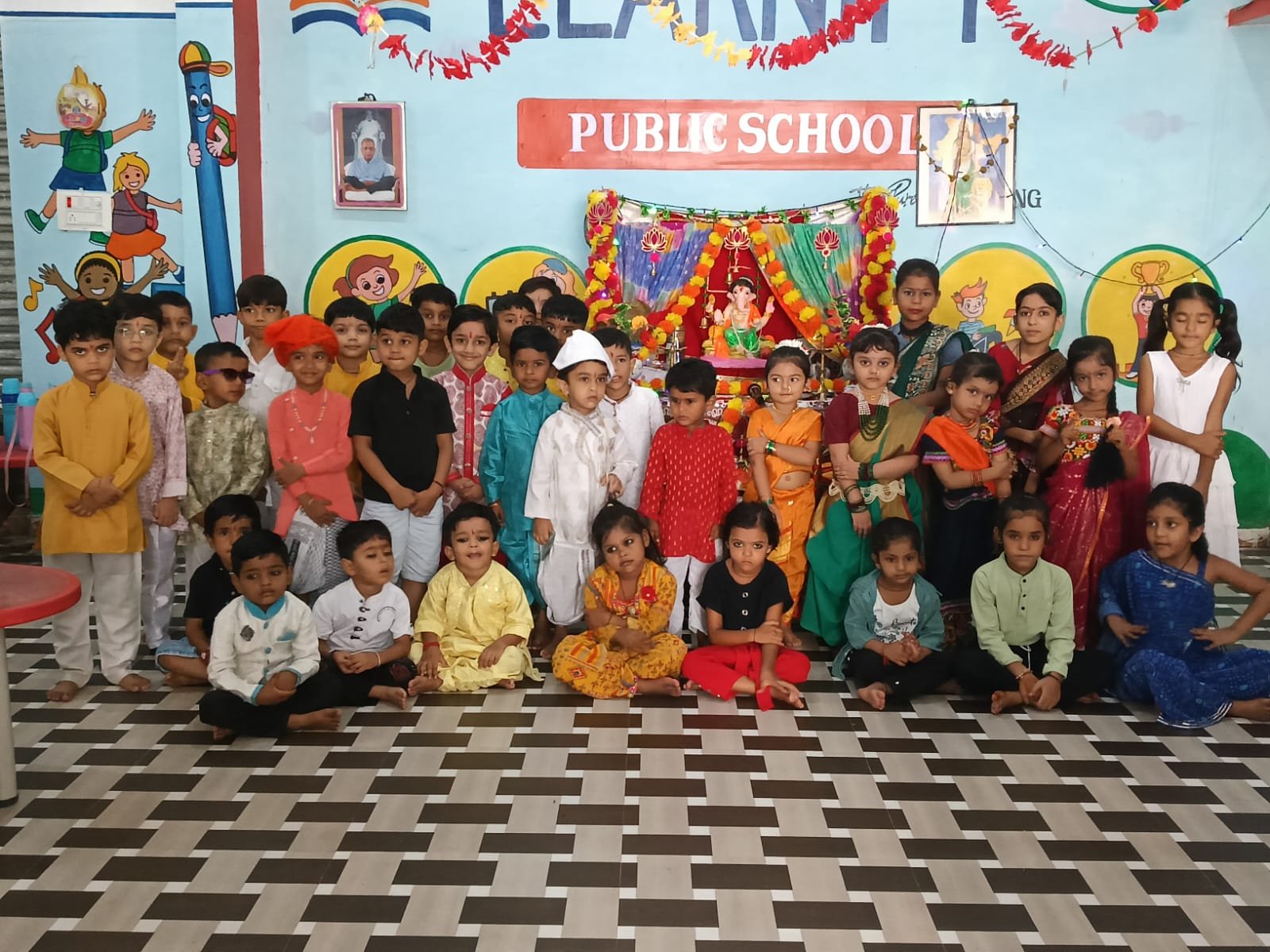 Children participating in circle time activities